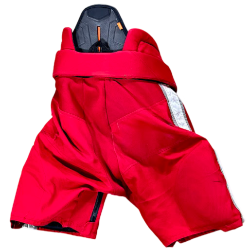CCM HPTKXP - Pantalon de hockey NCAA Pro Stock d'occasion (rouge/blanc)